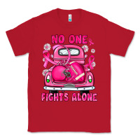 Red breast cancer no one fights alone truck football Classic Tee - JahusDesignShop
