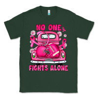 Sports Green breast cancer no one fights alone truck football Classic Tee - JahusDesignShop