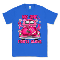 True Royal breast cancer no one fights alone truck football Classic Tee - JahusDesignShop