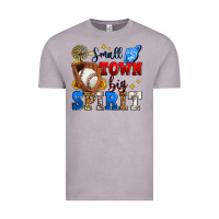 Vintage Zinc small town big spirit baseball Vintage Tee - Zillion Design Studio
