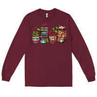 Burgundy mexican coffee Long Sleeve Tee - JahusDesignShop