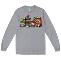 Heather Grey mexican coffee Long Sleeve Tee - JahusDesignShop