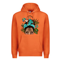 Carrot Lake Camping Afro Messy Bun Bbs Premium Hoodie - BundleAndBundleShop