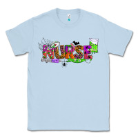 Dusty Blue halloween nurse Classic Tee - BundleAndBundleShop