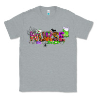 Heather Grey halloween nurse Classic Tee - BundleAndBundleShop