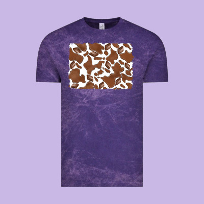 Distressed Chocolate Milkshake Cowhide Vintage Tee Designed By Ranaportraitstore