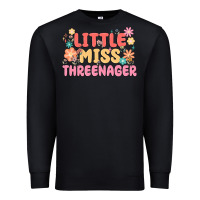 Little Miss Threenager Premium Sweatshirt | Teevron