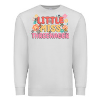 Dove Grey little miss threenager Premium Sweatshirt - MaliasSmallBusiness