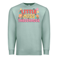 Seafoam little miss threenager Premium Sweatshirt - MaliasSmallBusiness