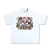White merry christmas Urban Heavy Tee - CowhideDigitalArt