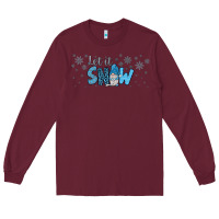 Burgundy winter let it snow Long Sleeve Tee - JahusDesignShop