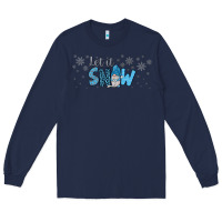 Navy winter let it snow Long Sleeve Tee - JahusDesignShop