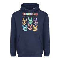 Navy teahing my favorite peeps Heavyweight Hoodie - MaliasSmallBusiness
