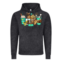 Vintage Black french bulldog coffee cups Vintage Hoodie - Zillion Design Studio