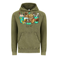Vintage Olive french bulldog coffee cups Vintage Hoodie - Zillion Design Studio