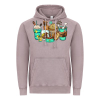 Vintage Zinc french bulldog coffee cups Vintage Hoodie - Zillion Design Studio