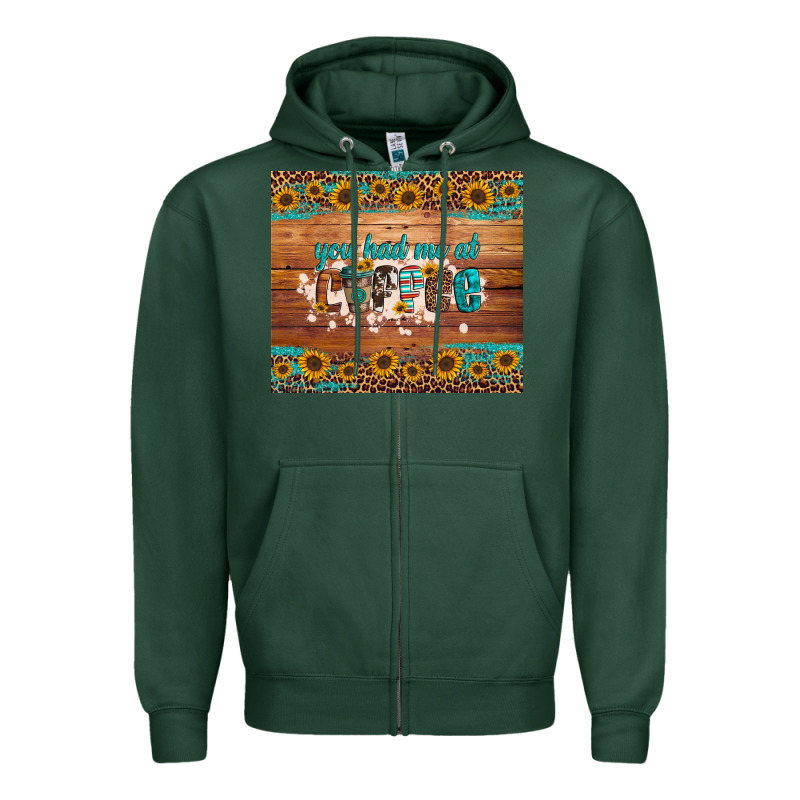 You Had Me At Coffee Zipper Hoodie by Artiststas | Teevron