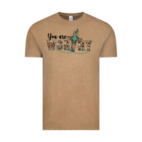 Vintage Coffee you are worthy cross Vintage Tee - BarkalooDesign