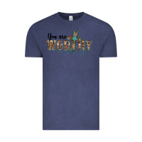 Vintage Denim you are worthy cross Vintage Tee - BarkalooDesign