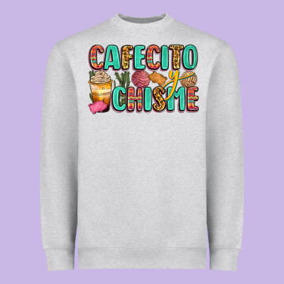 Cafecito Y Chisme Heavyweight Sweatshirt Designed By Zillion Design Studio