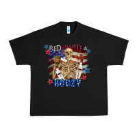 Black Red white boozy 4th of july Urban Heavy Tee - CowGirlArtShop