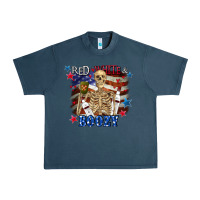 Midnight Navy Red white boozy 4th of july Urban Heavy Tee - CowGirlArtShop