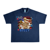 Navy Red white boozy 4th of july Urban Heavy Tee - CowGirlArtShop