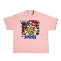 Salmon Red white boozy 4th of july Urban Heavy Tee - CowGirlArtShop