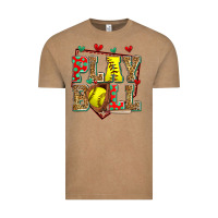Vintage Coffee play ball softball Vintage Tee - Zillion Design Studio