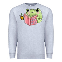 Heather Grey dont bug me or ı will eat you Premium Sweatshirt - MaliasSmallBusiness