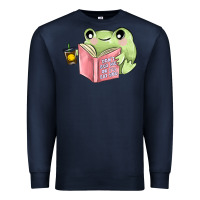 Navy dont bug me or ı will eat you Premium Sweatshirt - MaliasSmallBusiness