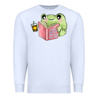 White dont bug me or ı will eat you Premium Sweatshirt - MaliasSmallBusiness