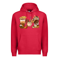 Cardinal Bakery Coffee Cups With Cookie Bbs Premium Hoodie - BundleAndBundleShop