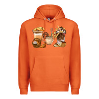 Carrot Bakery Coffee Cups With Cookie Bbs Premium Hoodie - BundleAndBundleShop