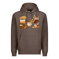 Coffee Bakery Coffee Cups With Cookie Bbs Premium Hoodie - BundleAndBundleShop