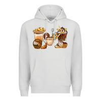 Dove Grey Bakery Coffee Cups With Cookie Bbs Premium Hoodie - BundleAndBundleShop