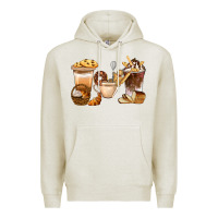 Oatmeal Heather Bakery Coffee Cups With Cookie Bbs Premium Hoodie - BundleAndBundleShop