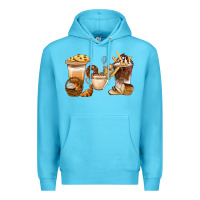 Ocean Blue Bakery Coffee Cups With Cookie Bbs Premium Hoodie - BundleAndBundleShop