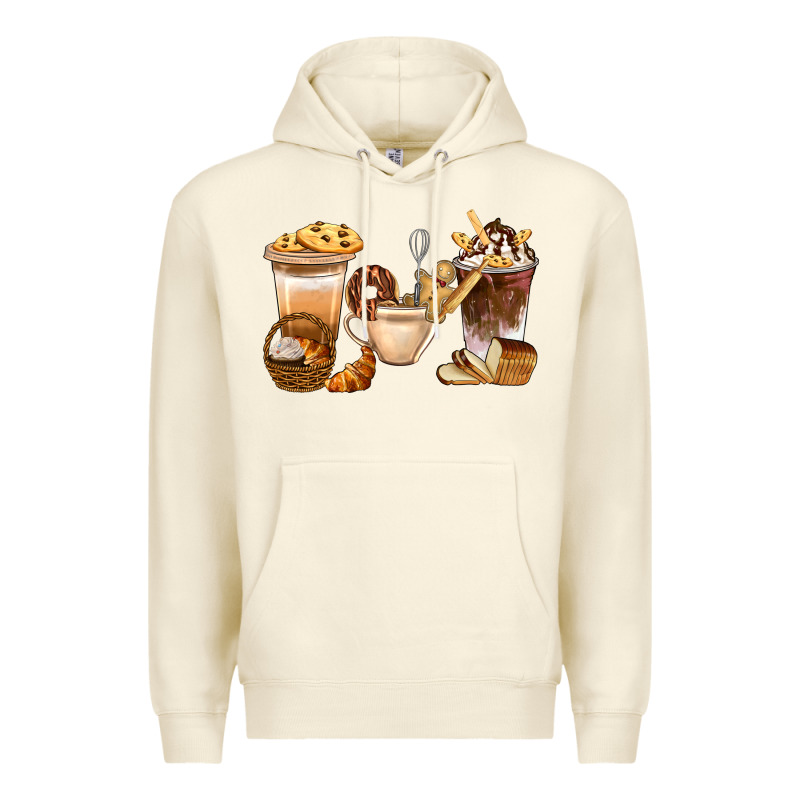 Bakery Coffee Cups With Cookie Bbs Premium Hoodie by BundleAndBundleShop | Teevron