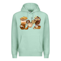 Seafoam Bakery Coffee Cups With Cookie Bbs Premium Hoodie - BundleAndBundleShop