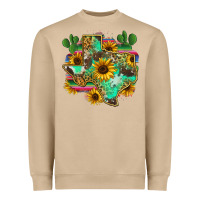 Mushroom texas map Heavyweight Sweatshirt - Zillion Design Studio