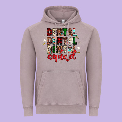 Christmas Dental Squad Vintage Hoodie Designed By Jahusdesignshop