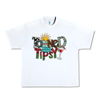 White tanned and tipsy Urban Heavy Tee - SublimationCraftShop
