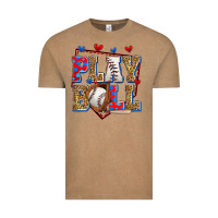 Vintage Coffee play ball baseball Vintage Tee - Zillion Design Studio