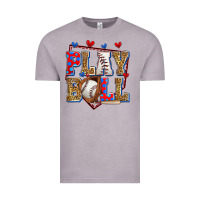 Vintage Zinc play ball baseball Vintage Tee - Zillion Design Studio