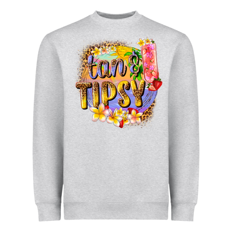 Tan Tipsy Summer Heavyweight Sweatshirt by texasbilliewilder | Teevron