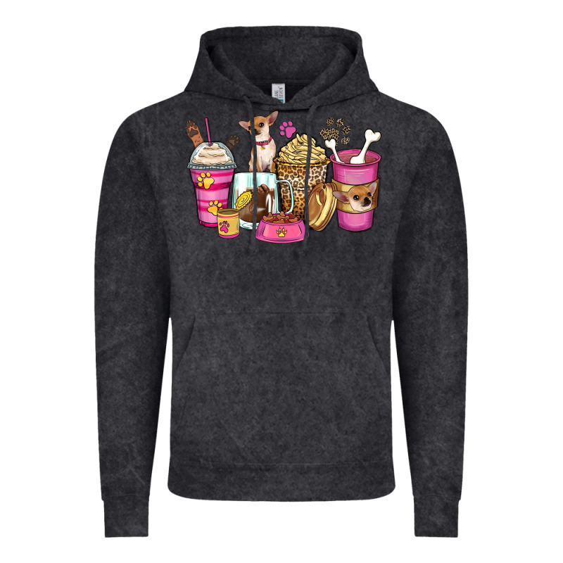 Chihuahua Coffee Cups Vintage Hoodie by Zillion Design Studio | Teevron