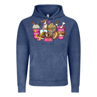 Vintage Denim Chihuahua coffee cups Vintage Hoodie - Zillion Design Studio