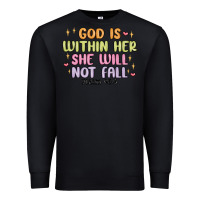 Black god is within her she will not fall Premium Sweatshirt - MaliasSmallBusiness