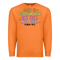 Carrot god is within her she will not fall Premium Sweatshirt - MaliasSmallBusiness